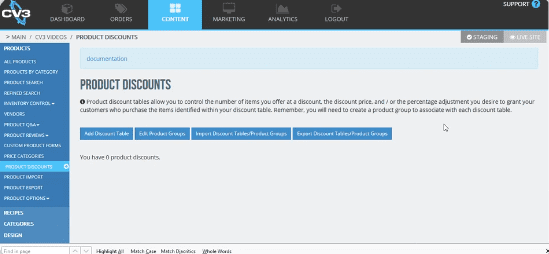 Product Discount<br> Creation and Edits
